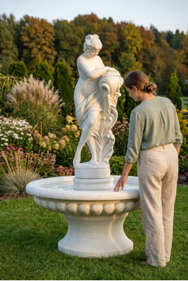 Fontein Fonteinfiguur 196cm Fontein Decoratie Tuin Fontein Vijver  Fontein fontein figuur 196 cm Fontein decoratie Tuin fontein Vijver