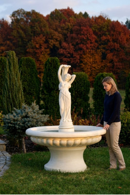 Zierfontein fontein figuur 164cm fontein decoratie tuin fontein vijver