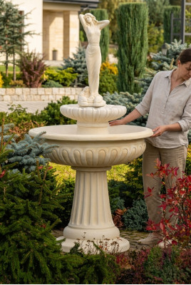 Zierfontein Spuitfontein 174cm Beeld Fontein Decoratie Tuin Fontein Vijver Nieuw