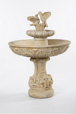 Springbrunnen Froschbrunnen Brunnen Steinbrunnen Gartenbrunnen Fontaine 155cm  Fontein Kikkerfontein Fontein Stenen fontein Tuinfontein Fontein 155cm
