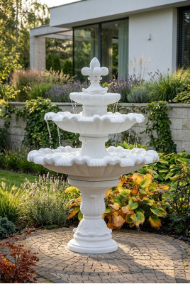 Zierfontein Watersculptuur Fontein Deco Tuin Fontein Vijver 187 cm Nieuw