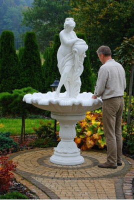 Zierspringbrunnen Springbrunnen Skulptur Brunnen Dekoration Gartenbrunnen Teich Neu 229 cm