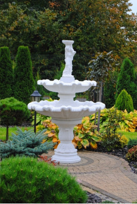 Zierfontein Spuitfontein Figuur 197cm Fontein Decoratie Tuin Fontein Vijver