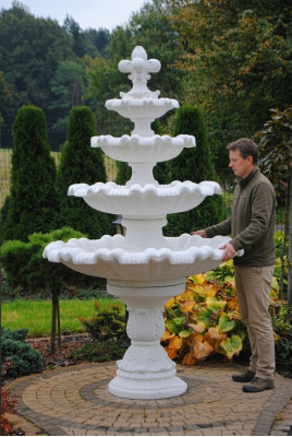 Fontein tuinvijver fontein 224cm stenen fontein tuinfontein fontein nieuw