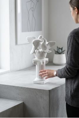 Zuil Pilaren Figuur Sculptuur Figuren Standbeeld Terras Ontwerp Tuin Decoratie