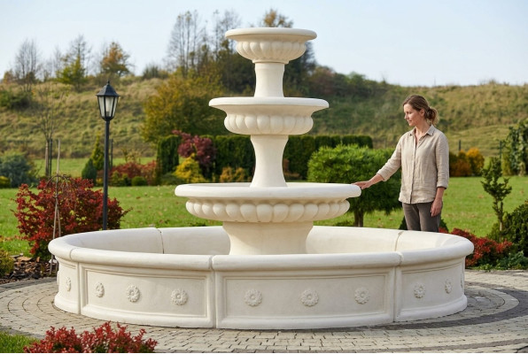 Bassin voor sierfontein sculptuur fontein tuin fontein vijver nieuw.