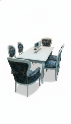 6x Stoelenset Fauteuil Zitkussen Chesterfield Designer Stoelen met Leuning.