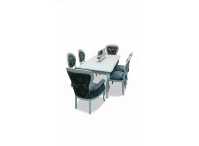 6x Stoelenset Fauteuil Zitkussen Chesterfield Designer Stoelen met Leuning.