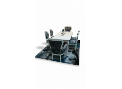 Eettafel ontwerper stoelen set tafel + 4 stoelen set eetkamer