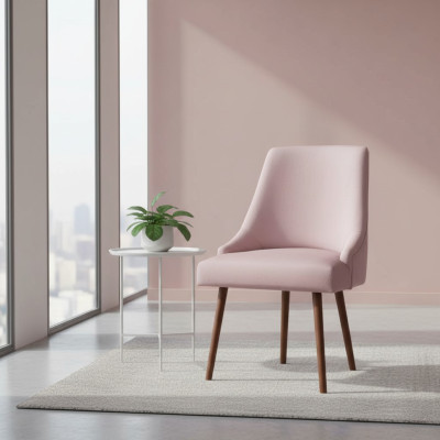 Eetkamer luxe leunstoel zit meubilair stoelen woonkamer textiel stof nieuw.