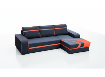Slaapbank hoekbank bank met slaapfunctie en bekleding - Moderne set met slaapfunctie NIEUW
