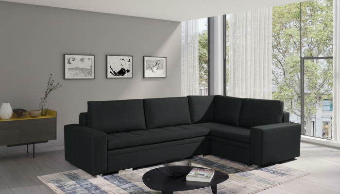 Moderne hoekbank woonkamer textiel stof slaapbank bank woonlandschap bekleding