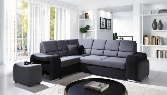 Bank Slaapbank Designer Bank Bedfunctie Bedlade Hoekbank Bank Banken Textiel