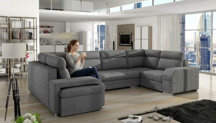 XXL Woonlandschap hoekbank Bank Bankstel Ontwerper U-vorm Nieuw  XXL Woonlandschap hoekbank Bank Bankstel Ontwerper U-vorm Nieuw