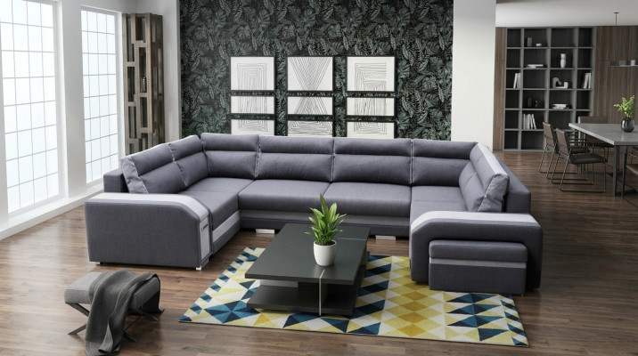 XXL Woonlandschap Hoekbank Bank Bankstel Hoek Designer U-vorm Nieuw  XXL Woonlandschap Hoekbank Bank Bankstel Hoek Designer U-vorm Nieuw