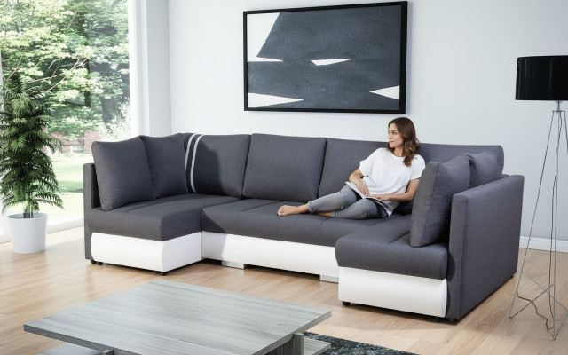 XXL Woonlandschap Bank Bank Bekledingsset Hoek Designer U-vormige Hoekbank Nieuw  XXL woongelegenheid bank bank bekledingsset hoek ontwerp U-vormige hoekbank nieuw