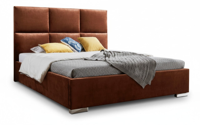 Ontwerp Bedden Luxe Fluweel Bekleed Bed Hotel Dubbel Nieuw XXL