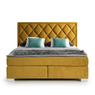 Bedden Bed Kussen Leer Textiel Ontwerper Luxe Tweepersoons Huwelijk Hotel Boxspring