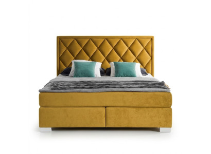 Bedden Bed Kussen Leer Textiel Ontwerper Luxe Tweepersoons Huwelijk Hotel Boxspring