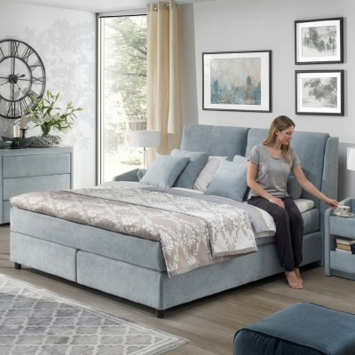 Boxspringbed Bed Hotel Upholstery Luxury Beds Marriage Double Bed 140 160 180