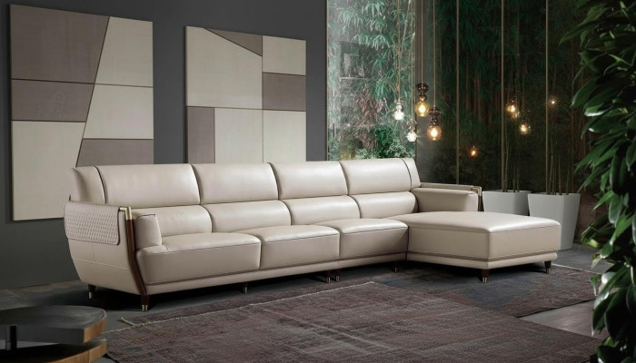 Eckbank Polster Sofa Designer Zit Hoek Woonlandschap Leren Bankstellen