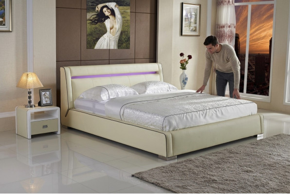 Designbedden Dubbel Luxe Echtgenoot Modern Hotel Frame Slaapkamer
