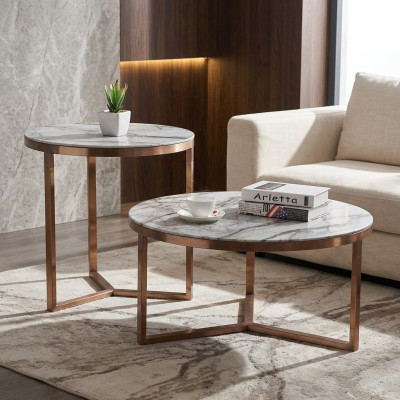 Bank Tafel Rond Tafels Ronde Bank Metaal Glas Bijzettafel Ontwerper Luxe