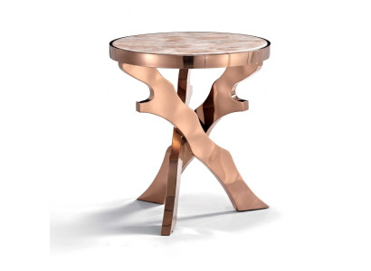 Bank Bijzettafel Rond Tafels Ronde Metaal Glas Designer Woonkamer