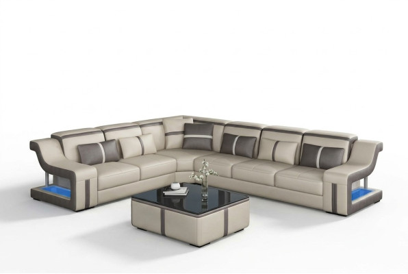 XXL Hoekbank Bank Hoek Stof Woonkamerbank Bank Tafel Bekleding Stoel Leer  -  XXL Hoekbank Bank Hoek Stof Woonkamerbank Bank Tafel Bekleding Stoel Leer