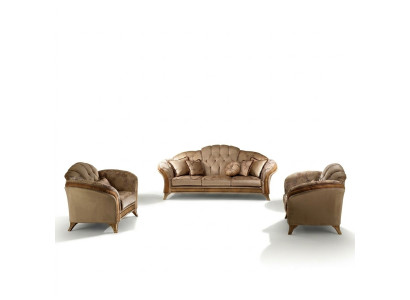 Luxe Klasse 2+1 Italiaanse meubels Bankstel Bank arredoclassic™ Nieuw