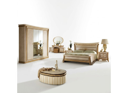 Bed royal koninklijk antiek Slaapkamer Hemelbed Barok Rococo Designer