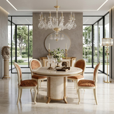 arredoclassic™ Luxe klasse meubels Eetkamer Ronde tafel Eettafel