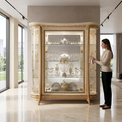 VITRINE kast Glazen kast Ontwerper meubels Barok Rococo Decor Jugendstil