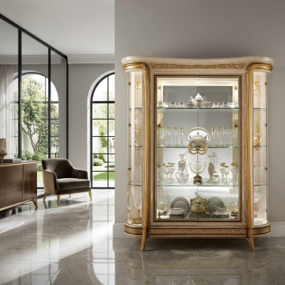 VITRINE kast Glazen kast Ontwerper meubels Barok Rococo Decor Jugendstil