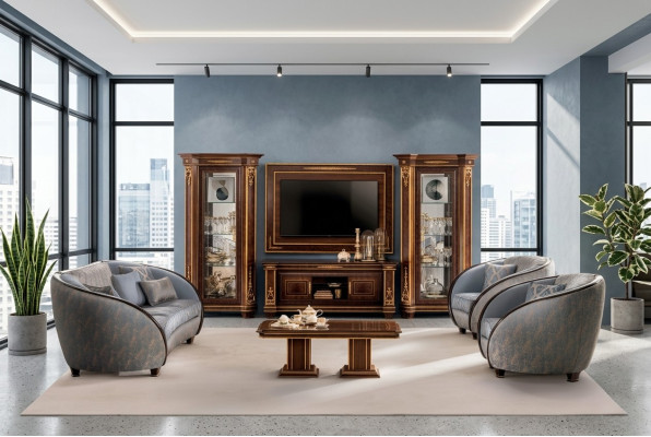 Luxe klasse 3+1+1 Italiaanse meubels bank bank Nieuwe bankstel arredoclassic™