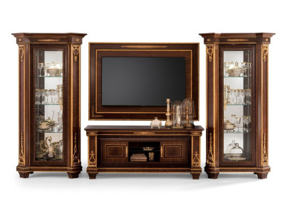 Wandkast Vitrine RTV Sideboard Kast Wand Rococo Ontwerp Barok