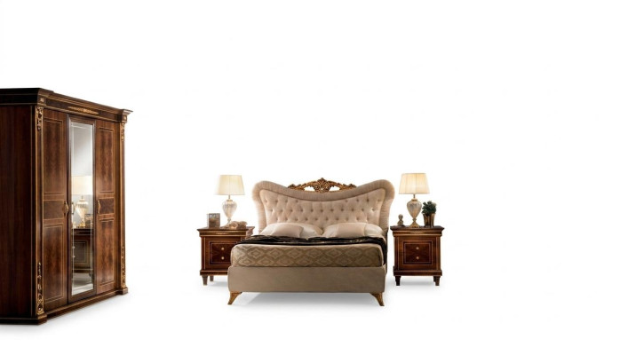 arredoclassic™ Slaapkamer Set Modigliani Barok Rococo Bed Nachtkastje 4-delig.