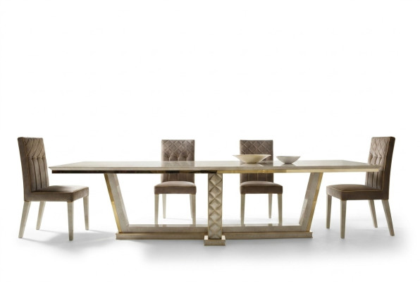 Eettafel + 8 stoelen Eetkamer tafel Rococo Barok Art Nouveau koninklijke luxe