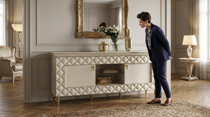 SIDEBOARD RTV Dressoir Kast Rococo Barok Art Nouveau Ontwerper