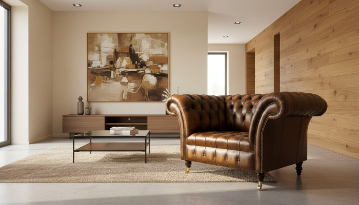 Chesterfield leren bank 1-zitsbank gestoffeerde banken design luxe bank nieuwe banken