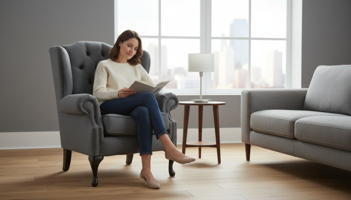 Chesterfield Design Luxe Stoffen Banken Textiel Oorfauteuil 1-zits Bank Bekleding
