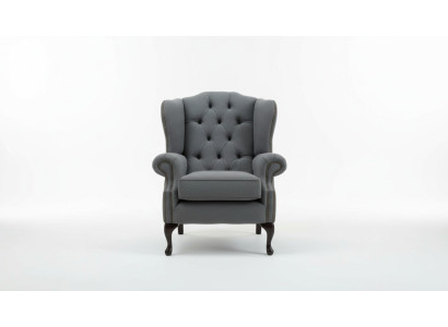 Chesterfield Design Luxe Stoffen Banken Textiel Oorfauteuil 1-zits Bank Bekleding