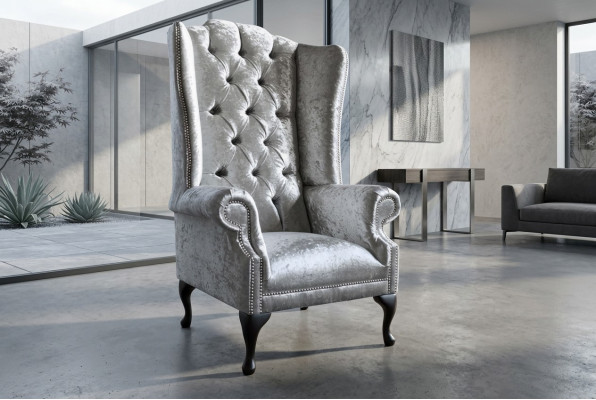 Chesterfield Design Sofa Fauteuil Bank Bekleding Luxe Textiel Banken 1-Zits #102