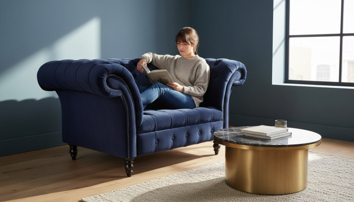 Chesterfield Design Bank Fauteuil Sofa Bekleding Luxe Klassieke Textiel Banken