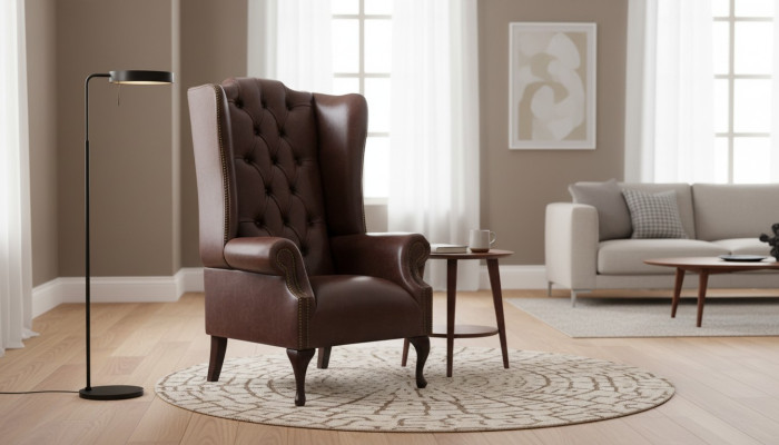 Chesterfield oorfauteuil gestoffeerde sofa's klassieke stoel van premium klasse #130