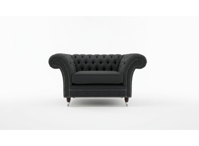 Chesterfield fauteuil televisiebank 1-zitsbank stoffen sofa banken bekleding 201