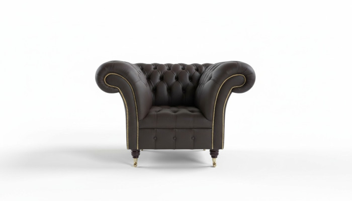 Chesterfield Design Sofa Fauteuil Bank Bekleding Luxe Textiel Banken 1-Zits #211