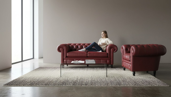 Chesterfield Bankstel Bekleding 2+1 Zitplaatsen Bekledingsmeubel Bankstel Banken Sofas
