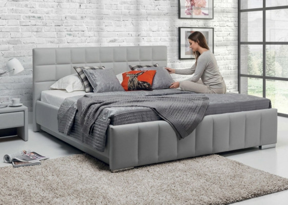 Hoogwaardig luxe tweepersoonsbed bed bekleding ontwerp huwelijks hotel leer