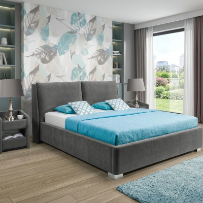 Ontwerp bed slaapkamer bedden textiel leer hotel luxe gestoffeerd huwelijk dubbel